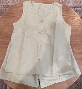 Women's Size 2XL Sage Green Short Set - A0026 - Picture 1 of 14