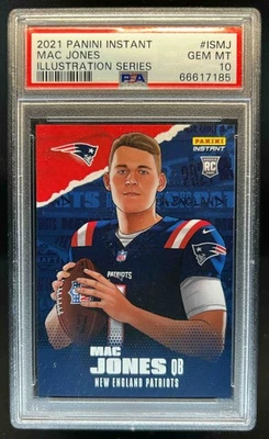 2021 Panini Instant Illustration Series Mac Jones RC #/5,553 #IS-MJ PSA 10 - Image 1 of 2