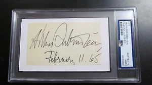 Arthur Rubinstein signed Cut PSA Encapsulated - Bild 1 von 2