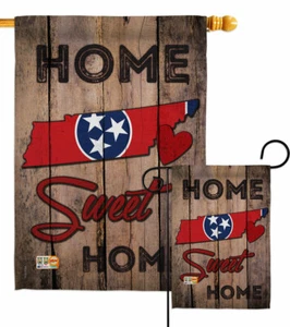 State Tennessee Home Sweet Garden Flagge Americana Staaten Geschenk Hof Haus Banner - Bild 1 von 19