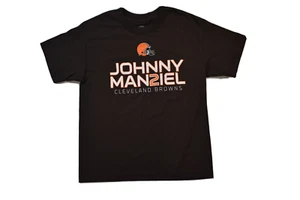 NFL Team Apparel Youth Boys Cleveland Browns Johnny Manziel Shirt NWT M - Picture 1 of 5