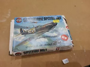 1978 Airfix Supermarine Spitfire Mk 1 1/72 Parts factory sealed no decals 61065 - Bild 1 von 3