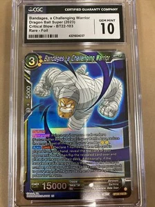Bandages, a Challenging Warrior BT22-103 Rare Foil Critical Blow CGC 10 Gem Mint - Picture 1 of 4