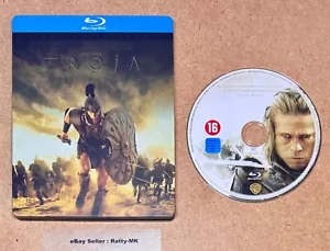 TROY - EUROPEAN IMPORT (GERMAN) BLU RAY STEELBOOK - Picture 1 of 8