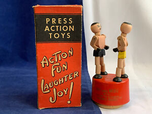 Vtg 1950's Hit and Miss No. 121 PRESS ACTION Toy Kohner Bros NY in Original Box