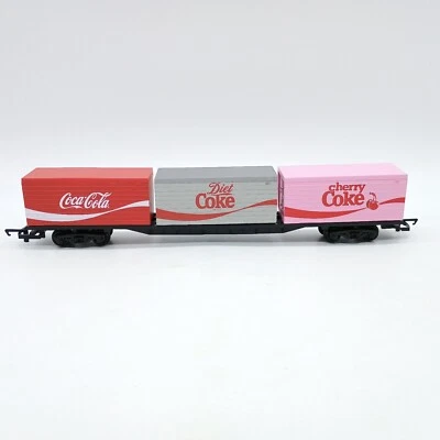 Hornby Coca-Cola Diet Coke Cherry Coke Container Wagon - OO - (Unused) Mint Cond - Image 1 of 4