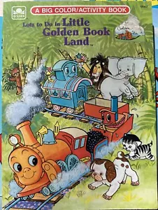 Little Golden Book Land Big Color And Activity Book Western Publishing 1989 - Picture 1 of 4
