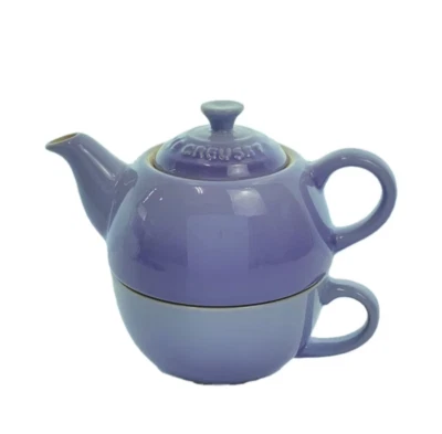 Juego de té para un juego Le Creuset 300 ml taza púrpura pastel 200 ml gres Foto 1 de 4
