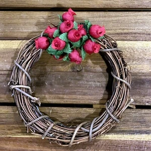 Red Artificial Silk Flower Roses - 12 Mini Bouquets of 12 Rosebuds, 144 Total - Picture 1 of 5