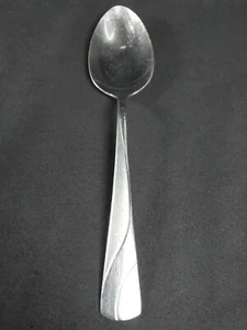 Oneida RIVER II Stainless Serving Spoon Frosted Accent Silverware Flatware 8 7/8 - Picture 1 of 6