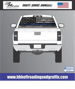 Support the Blue Police Rear Window Graphic Truck SUV Van Decal - Foto 1 di 1