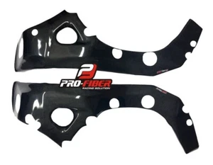 07-08 CARBON FRAME COVERS PROTECTORS FOR SUZUKI GSXR GSX-R 1000 2007-2008 K7 K8 - Picture 1 of 3