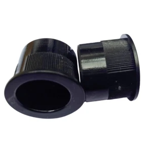 Flush Recessed Sliding Round Door Pull Handles Finger Pulls Black - Picture 1 of 2