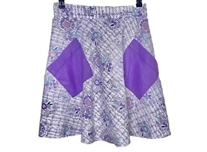 Medio delantal de cocina vintage de los años 50 hecho a mano con bolsillos  - Imagen 1 de 9