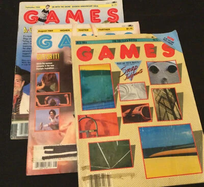Lot of three Games Magazines - July/Aug/Sept 1984. See condition notes. - Image 1 of 4