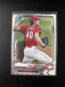 Bowman Chrome Prospects 2021 #BCP178 Nick Lodolo Reds - Imagen 1 de 2
