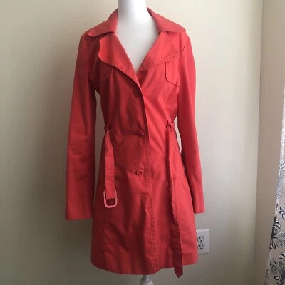 Gabardina Stile Benetton naranja. Talla 46 Foto 1 de 4