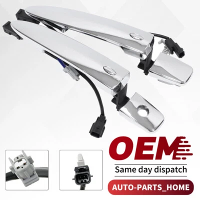 2X Front LH&RH Outside Door Handle Chrome For 2013-2018 Nissan Sentra S SL SR SV - Image 1 of 4