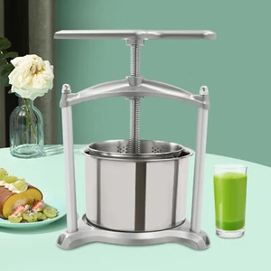 Pressa per struttura frutta in acciaio inox 6L succo formaggio vinificazione home brew USA - Foto 1 di 13