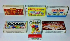6 Mini Milton Bradley Parker Bros Spiel Kaugummikartons brandneu versiegelt Puppe Spielzeug - Bild 1 von 1