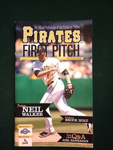 Pittsburgh Pirates First Pitch 2012 Program #10 featuring infielder Neil Walker  - Picture 1 of 6