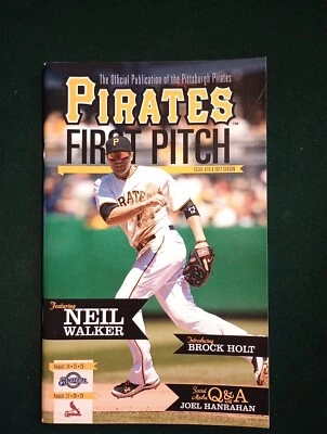 Pittsburgh Pirates First Pitch 2012 Program #10 featuring infielder Neil Walker  - Image 1 of 4