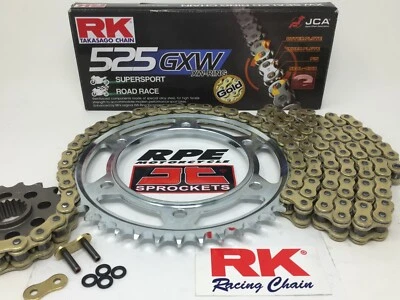 Yamaha R1 2006-2008 RK GXW525 XW-Ring Racing Chain and Sprockets Kit  - Image 1 of 4