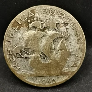 2.5 ESCUDOS ARGENT 1946 PORTUGAL / SILVER - Picture 1 of 3