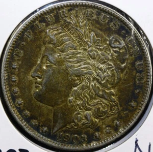 Dollaro Morgan 1903 dollaro d'argento AU US#355 - Foto 1 di 2