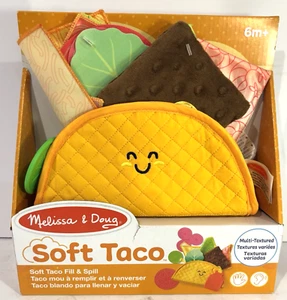 Melissa & Doug Soft Taco Fill & Spill Multi Textured 6 Months Fine Motor Sensory - Picture 1 of 10