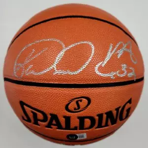 Karl Malone signed I/O Replica Spalding Basketball Jazz (C) ~ Beckett BAS Holo - Picture 1 of 3