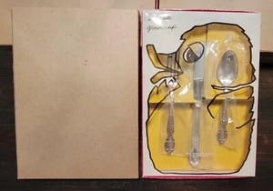 Rogers & Son Kinder Silberbesteck Set Victorian Rose Vintage 3-teilig Neu. 6 verfügbar - Bild 1 von 12