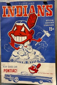 Vintage 1959 CLEVELAND INDIANS Official Souvenir Scorecard - Picture 1 of 4