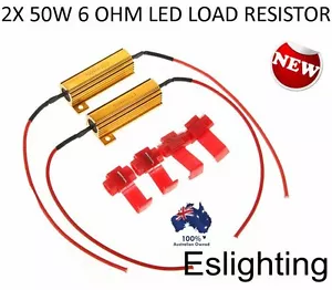 2X LOW VOLTAGE LED LOAD RESISTOR 4 TRAILER TAIL STOP LIGHTS INDICATOR LAMP - Picture 1 of 3