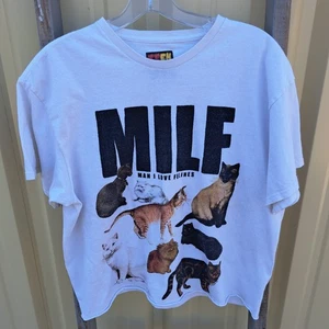 Maglietta MILF Uomo Amo Felini Gatto Divertente Meme Unisex Grafica Top Manica Corta - Foto 1 di 7
