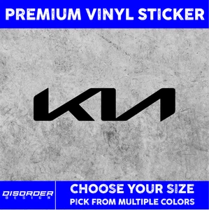 KIA [VINYL STICKER]-for Car/Truck WINDOW-LAPTOP-FOLDER-YOU PICK COLOR/SIZE - Picture 1 of 6