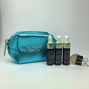 3x Sunday Riley LUNA Sleeping Night Oil - MINIS 0,17 oz/5ml ea + Travel Pouch! - Bild 1 von 2