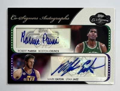 2008 Topps Co-Signers Robert Paris Mark Eaton Auto 81/240 AR138 - Image 1 of 2