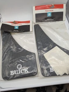 Buick Splashguard Pair Set Mud flaps Black 100% Rubber Vintage - Picture 1 of 4