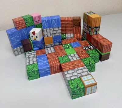82 Minecraft Magnetic Building Click Blocks - Image 1 of 2