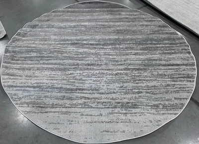 IVORY / SILVER 6'-0" x 6'-0" Back Stain Rug, Reduced Price 1172787124 ADR113B-6R - Image 1 of 4