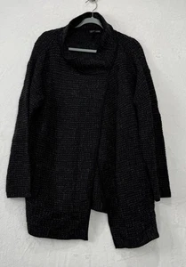 Eileen Fisher graue Strickjacke mit Knöpfen aus Wolle/Aplaka-Mischung Größe XL - Bild 1 von 13