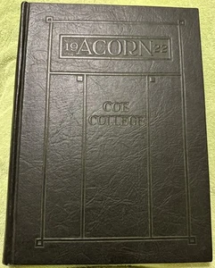 Cedar Rapids IA Coe College Yearbook The Acorn 1922 Hardcover Embossed - Picture 1 of 15