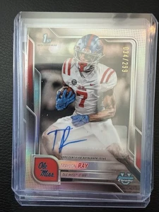 Refractor automático Bowman Chrome University Traylon Ray 2025/299 Ole Miss #BCA-TR - Imagen 1 de 1