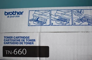 Wysokowydajna kaseta z tonerem Brother TN660 czarna oryginalna OEM - Zdjęcie 1 z 5