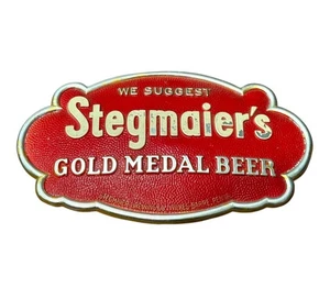 Letrero de cerveza vintage con medalla de oro de Stegmaier - 10 "x 6" - Imagen 1 de 2