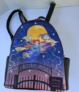Mini Mochila Cartera Disney Loungefly Hocus Pocus Cemetery Night - Imagen 1 de 8