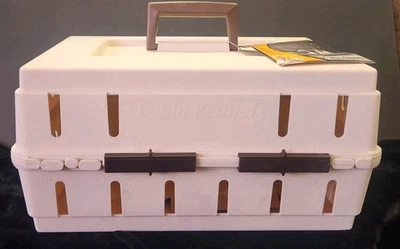 NEW Travel Airline Crate SM Doskocil CABIN KENNEL Cat Dog Bird Solid Top 17x12x8 - Image 1 of 4