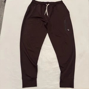 Vuori Sunday Performance Jogger Pant Mens Large Red Burgundy Athletic V416 - Picture 1 of 13