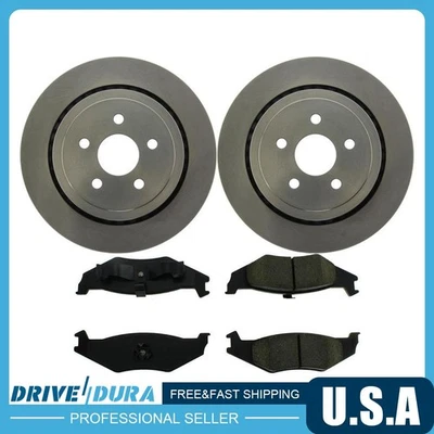 Rear Disc Brake Rotors and Brake Pads Kit for Dodge Daytona Dodge Spirit - Image 1 of 4